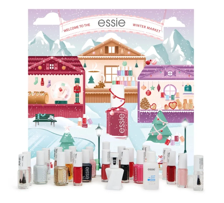 Innehåll i Essie Adventskalender